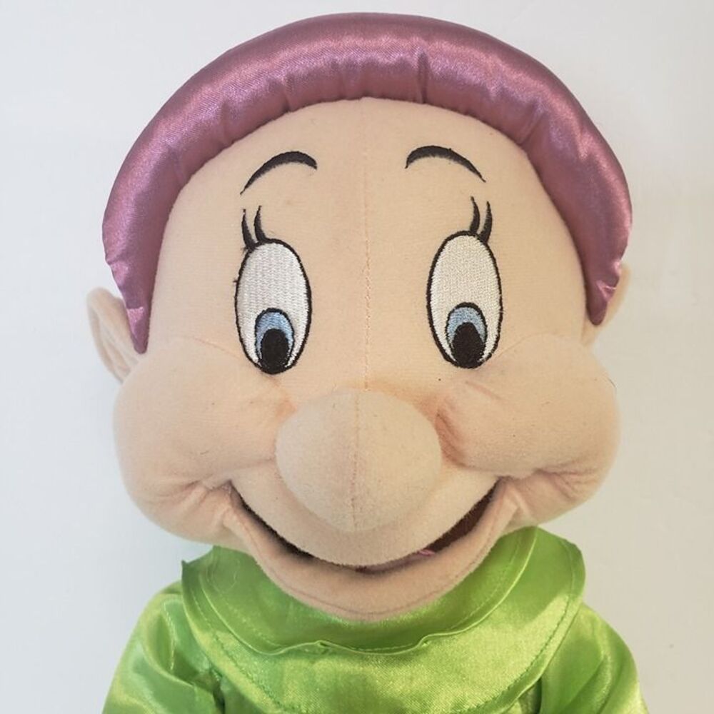 Disney Snow White and the Seven Dwarfs Dopey Plush Doll 12" Satin Clothes